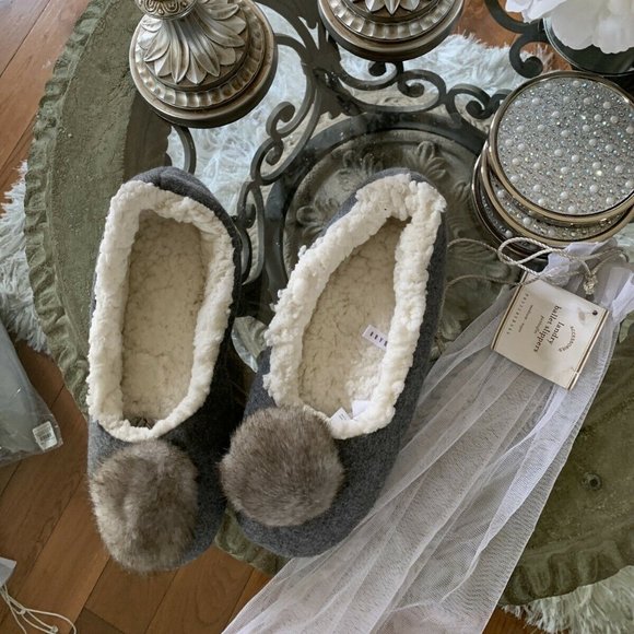 Pottery Barn Shoes - NWT. Pottery Barn Grey Ballet Slippers   8